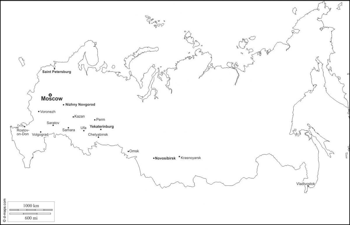 Empty Russia map