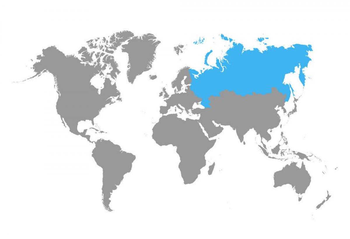 Russia location on world map